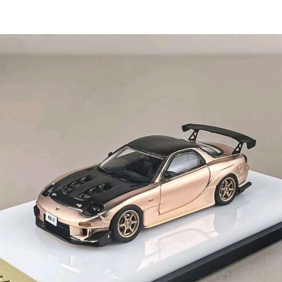 Model Collect Mazda RX-7 FD3S Rose Gold JDM Carbon Racing Sport Model Diecast Metal Car