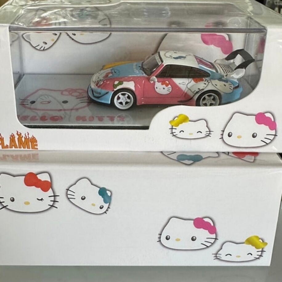 Flame Model Porsche RWB 993 Hello Kitty Livery