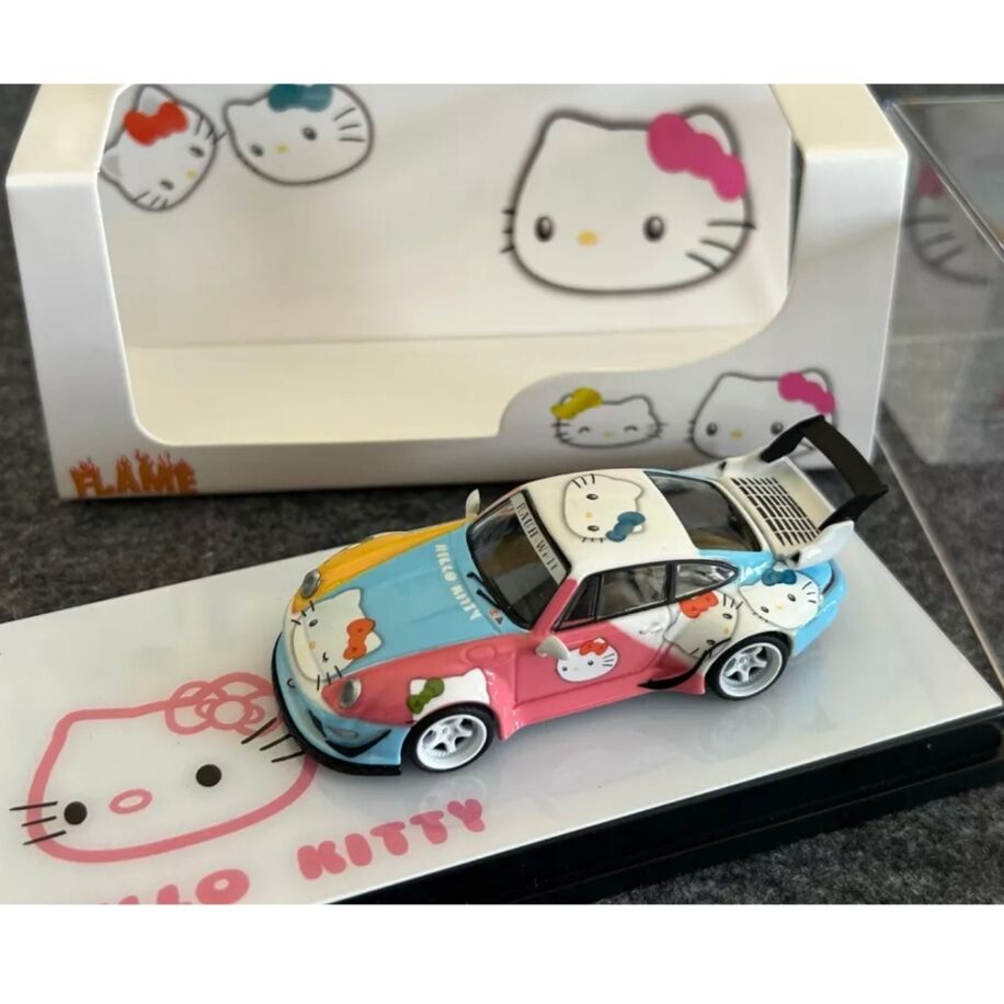 Flame Model Porsche RWB 993 Hello Kitty Livery