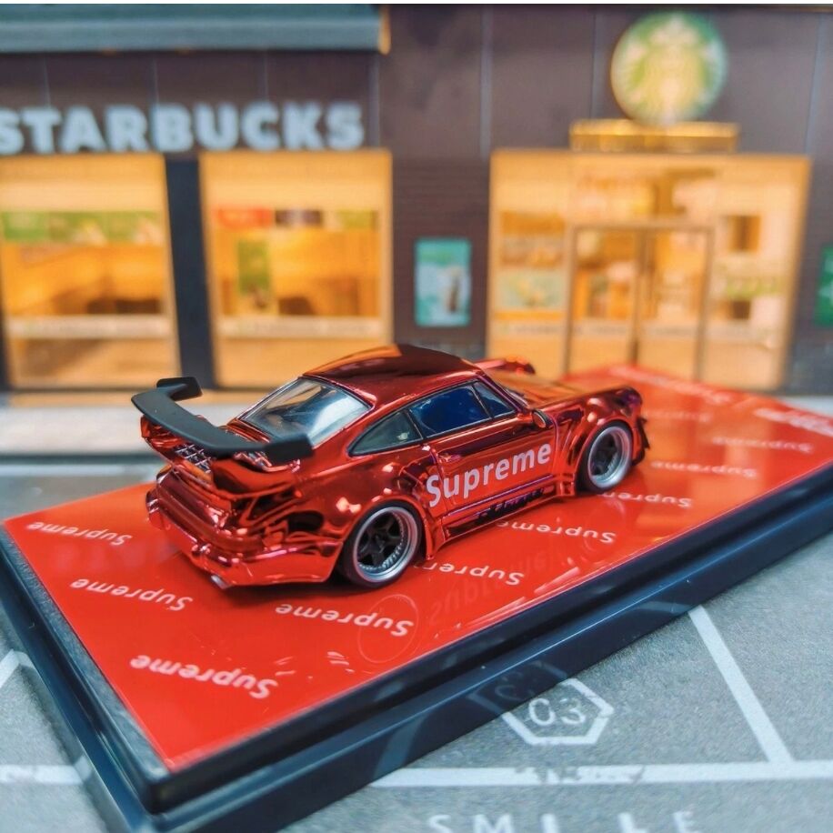 Flame Model Porsche RWB 993 Red Alloy