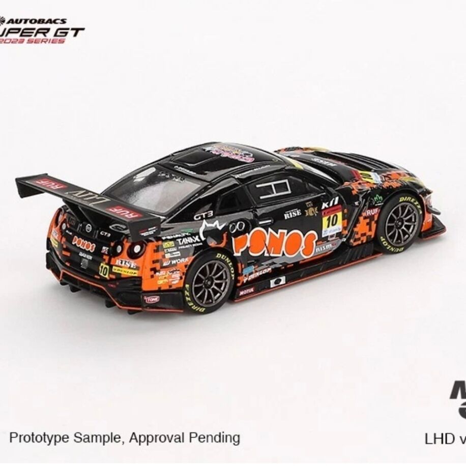 MINI GT No.860 Nissan GT-R NISMO GT3 #10 “PONOS GAINER GT-R” GAINER 2023 SUPER GT SERIES