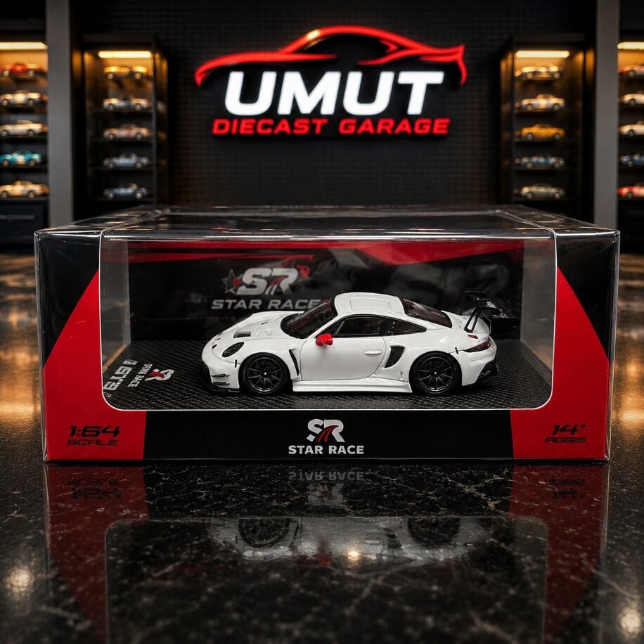 Star Race 1:64 Porsche 911 GT3 R Black White Edition
