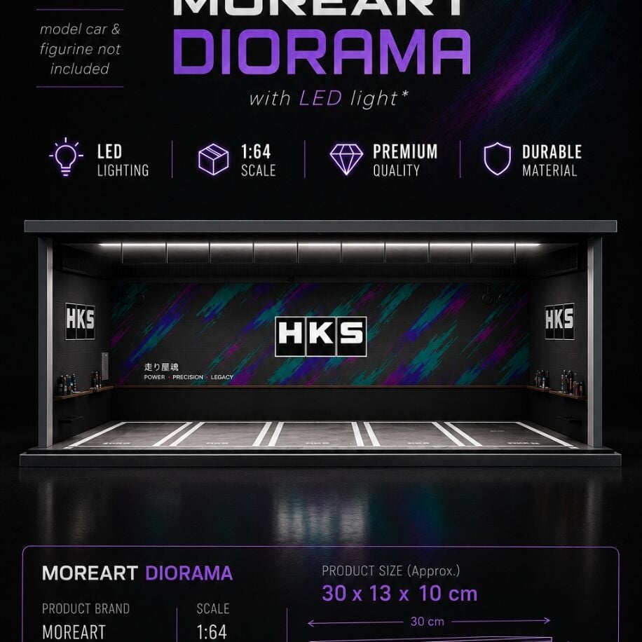 MoreArt 1/64 HKS Light up Assembly scene Diorama MO914002