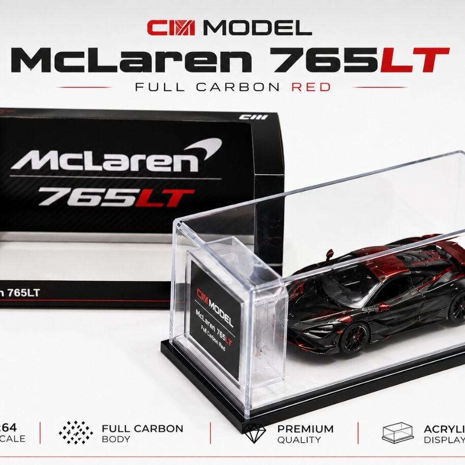 CM Model McLaren 765LT Full Carbon Red