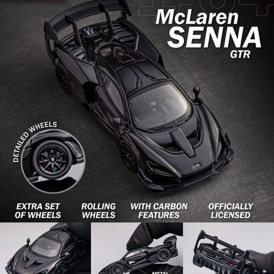 CM Model Mclaren Senna GTR Metallic Grey