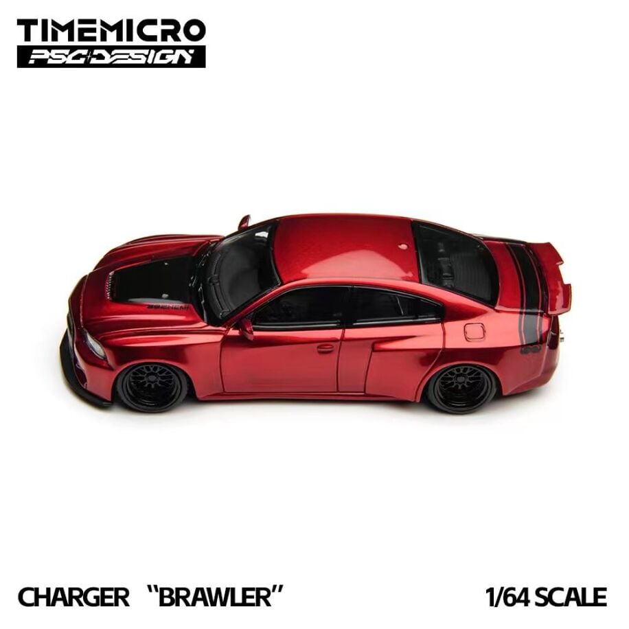 TimeMicro × PSC DESIGN 1:64 Charger ''Brawler'' Red TM648204