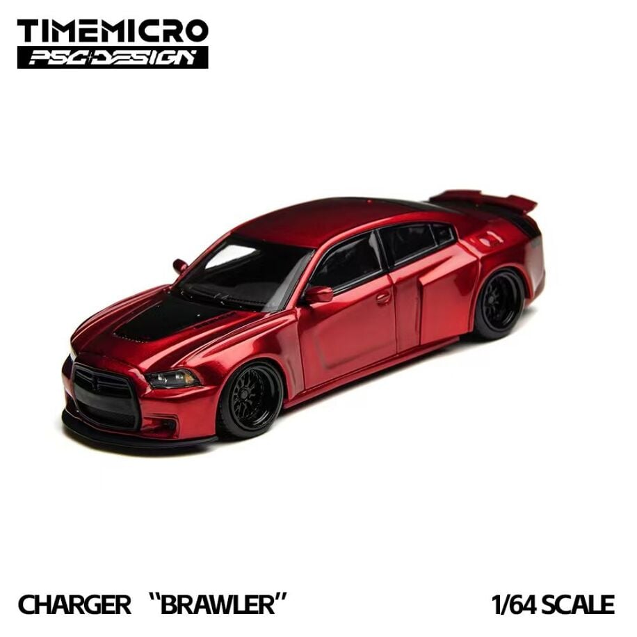 TimeMicro × PSC DESIGN 1:64 Charger ''Brawler'' Red TM648204