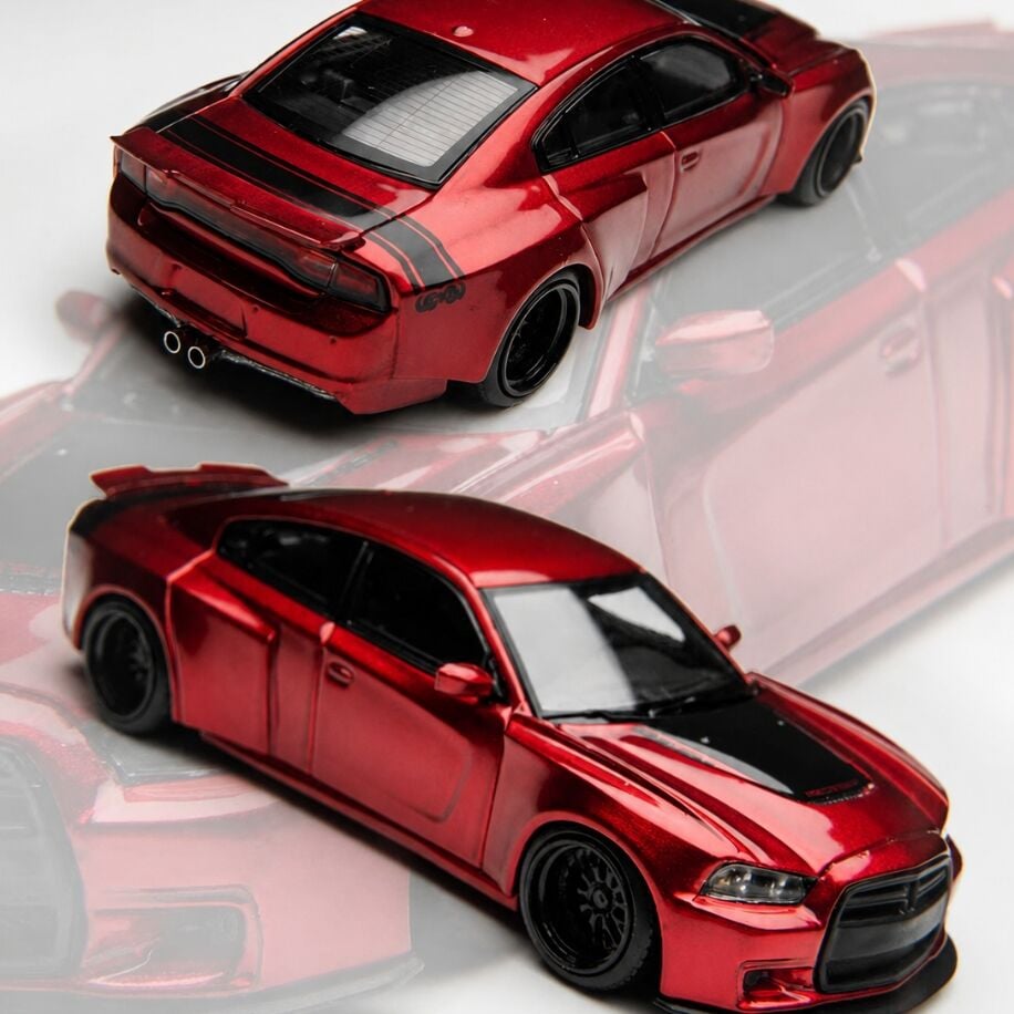 TimeMicro × PSC DESIGN 1:64 Charger ''Brawler'' Red TM648204