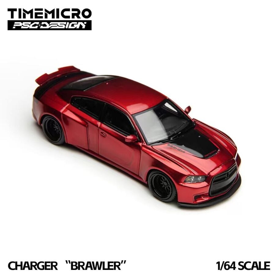 TimeMicro × PSC DESIGN 1:64 Charger ''Brawler'' Red TM648204