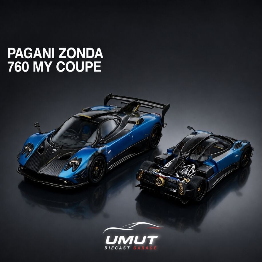 Rhino Model Pagani Zonda 760 MY Coupe version - Carbon Blue