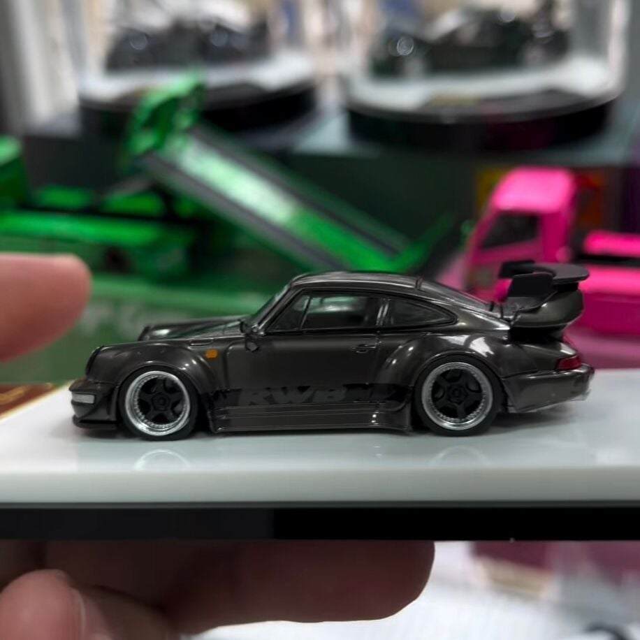 Model Collect Porsche RWB 964 (High Wing) Chrome Bronze Brushed Livery