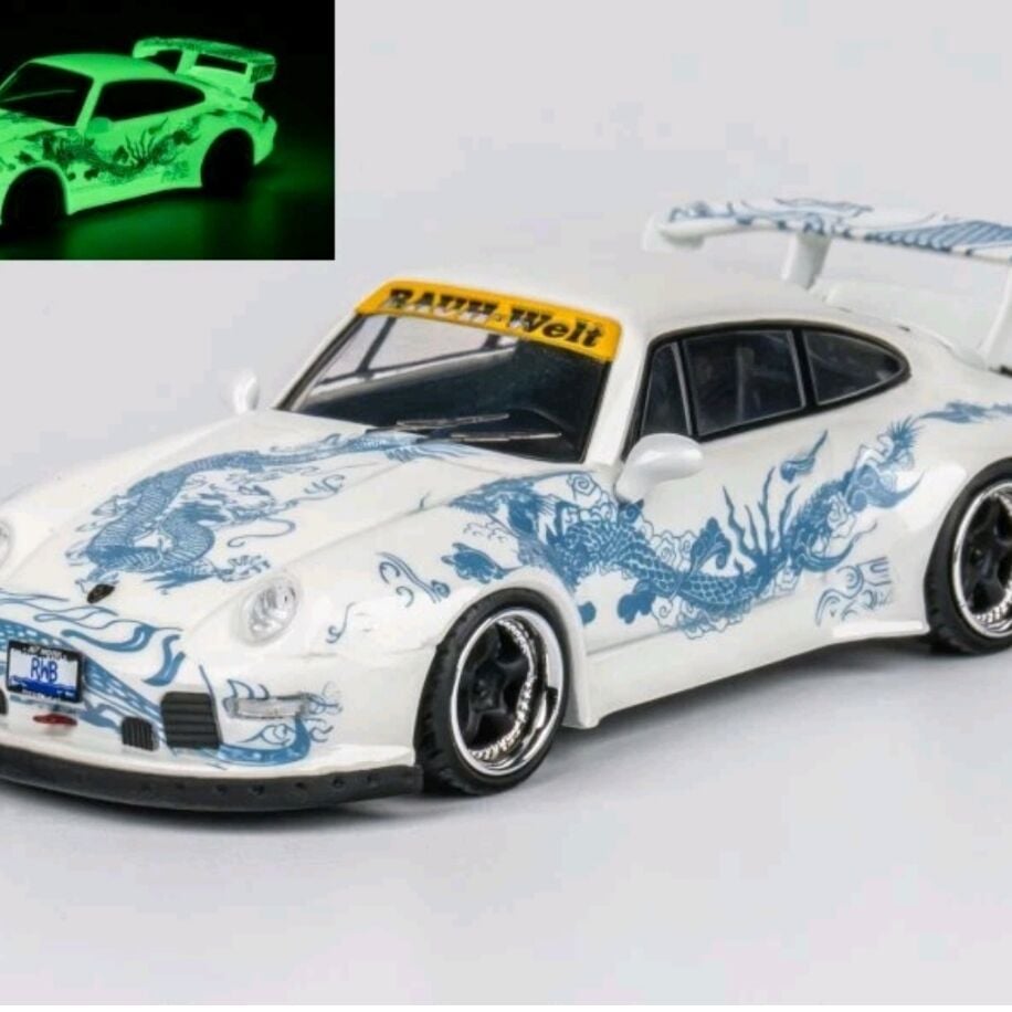 TPC PORSCHE 911 RWB 993 Luminous effect Dragon white