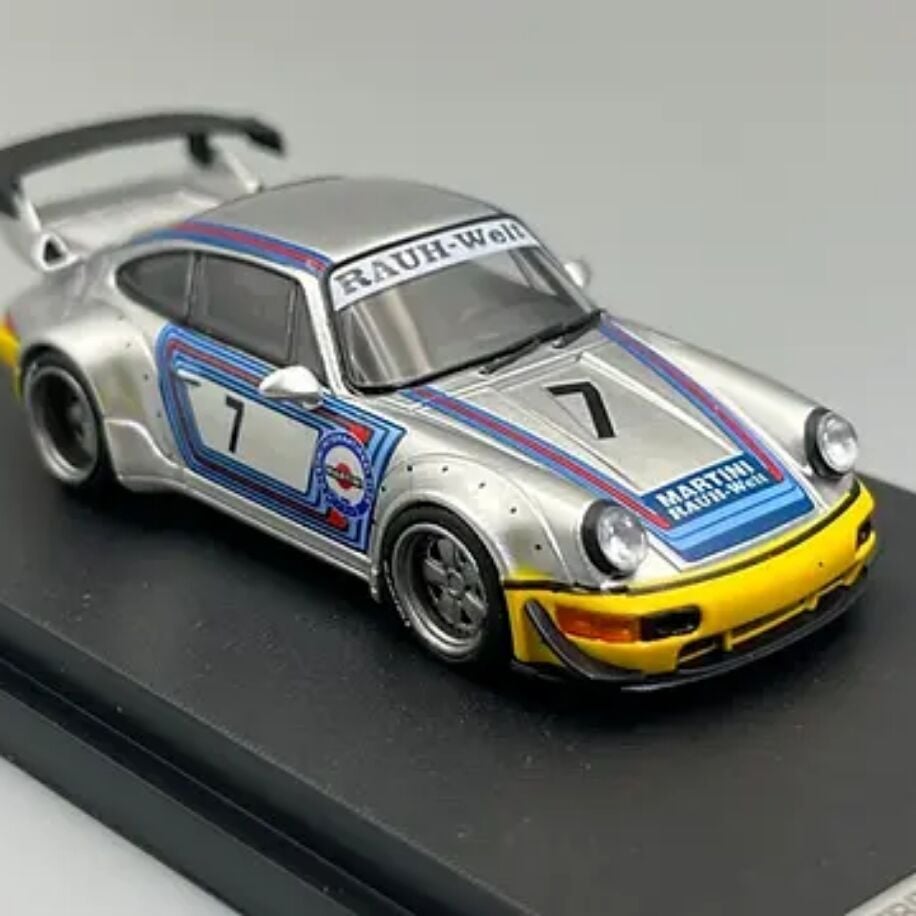 Street Weapon Porsche RWB 964 Wide-Body Modified Silver