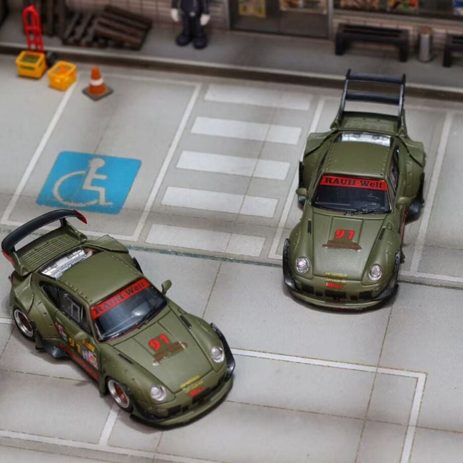 Street Weapon Porsche RWB 993 Matte Green