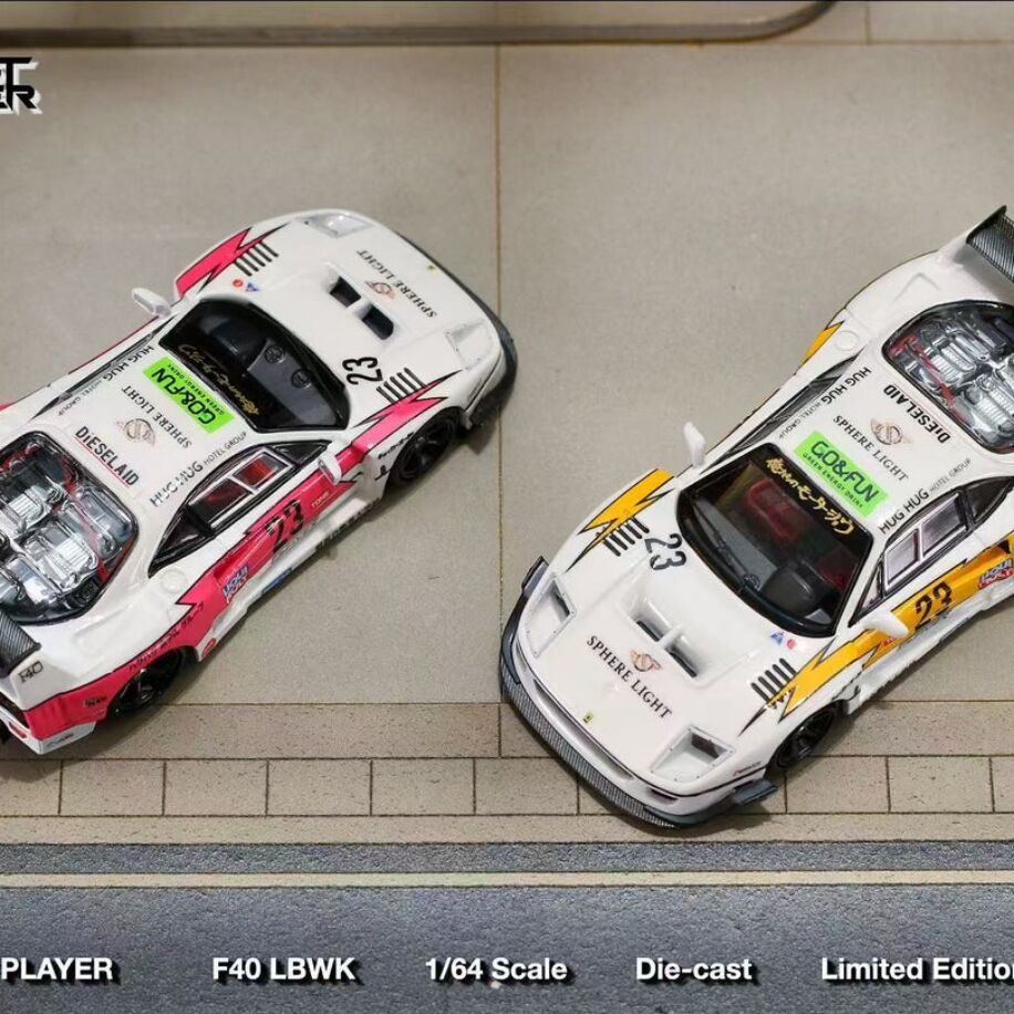 Ghost Player LBWK Ferrari F40 Flash Livery Yellow Flash