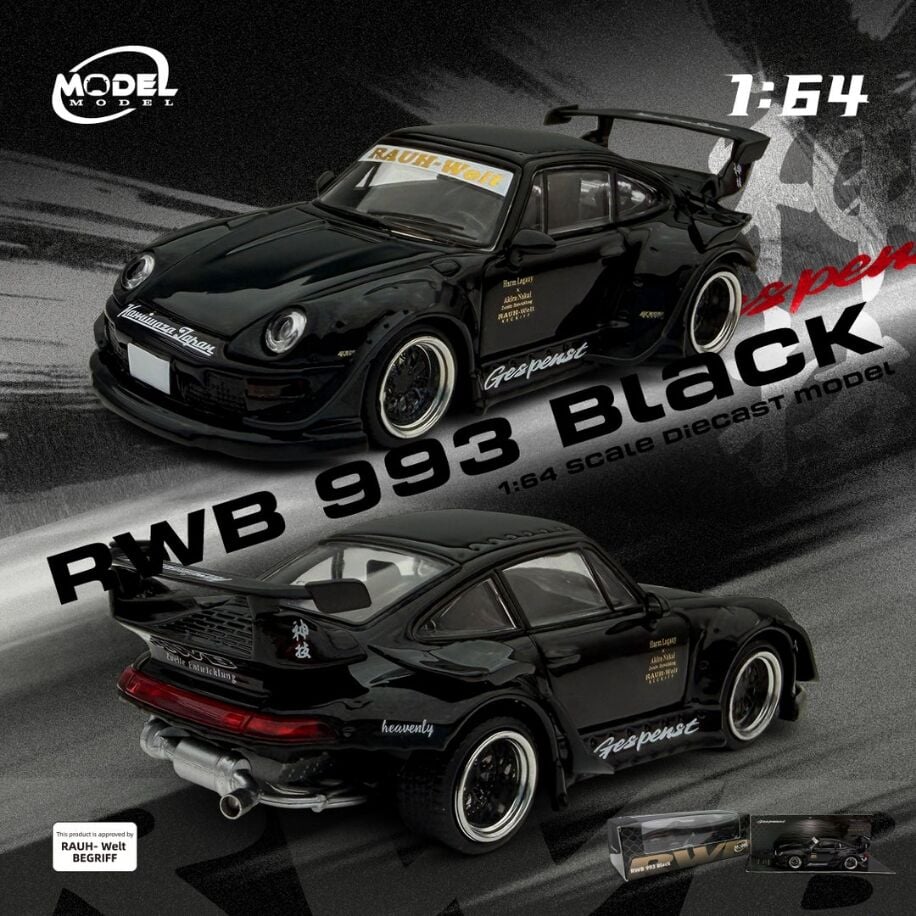 Model Model Porsche RWB 993 Black