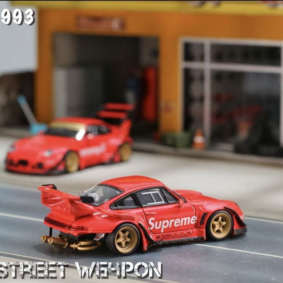 Street Weapon RWB 993 Porsche Supreme Low Tail Red