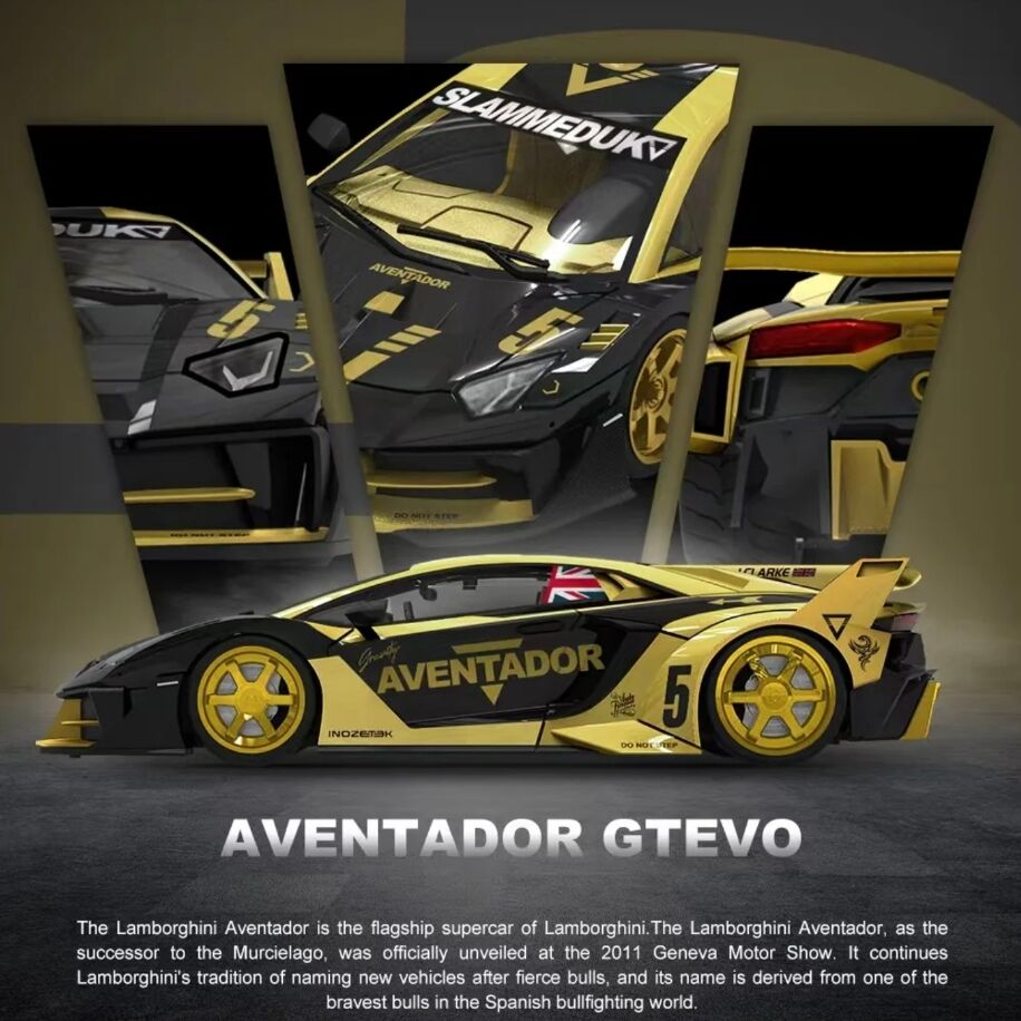 Cool Car Lamborghini GT EVO V5 Black Gold CC643831