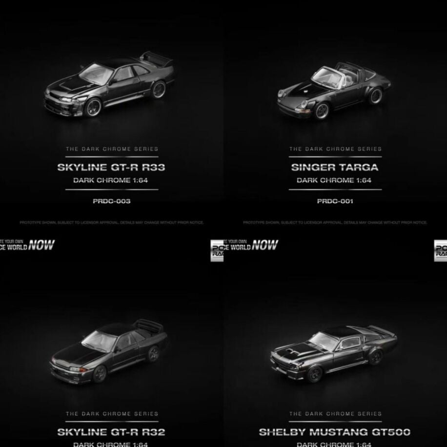 POPRACE DARK CHROME 4 lü set