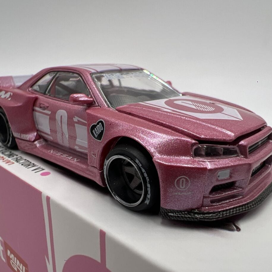 Kaido House #128 Nissan Skyline GT-R R34 Kaido Racing Factory V1 Pink