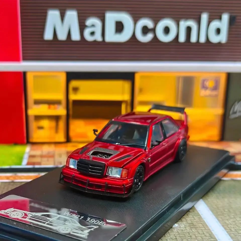 Rhino Model W201 190E Modified RM023 ATransparent Red