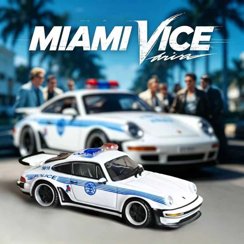 Rhino Model 164 Porsche 911 Turbo 930 Miami Police Departmen...