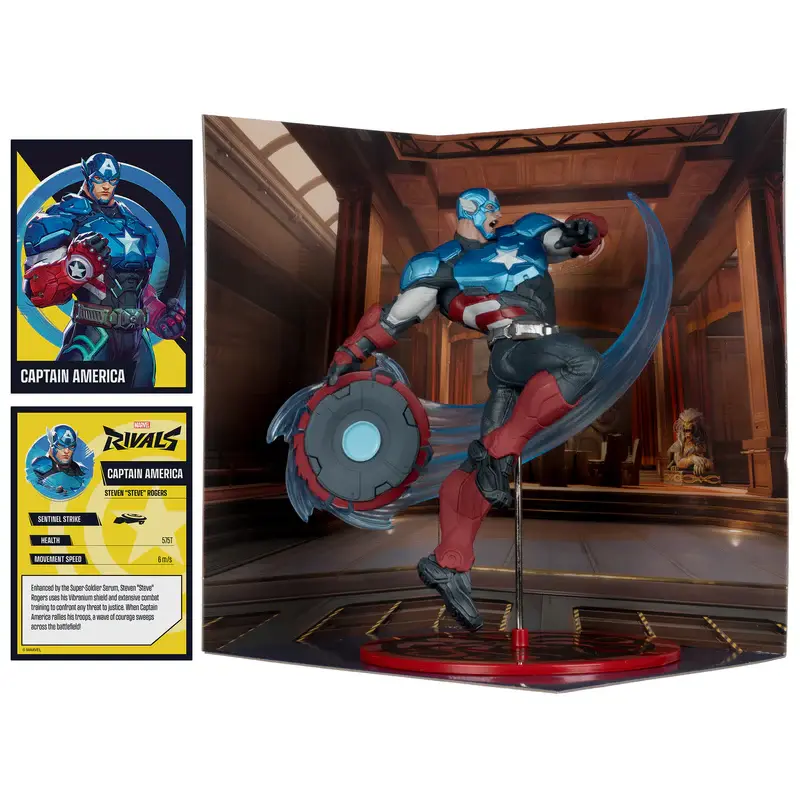 Mcfarlane Toys- Marvel Rivals Captain America 110 Scale Collectible