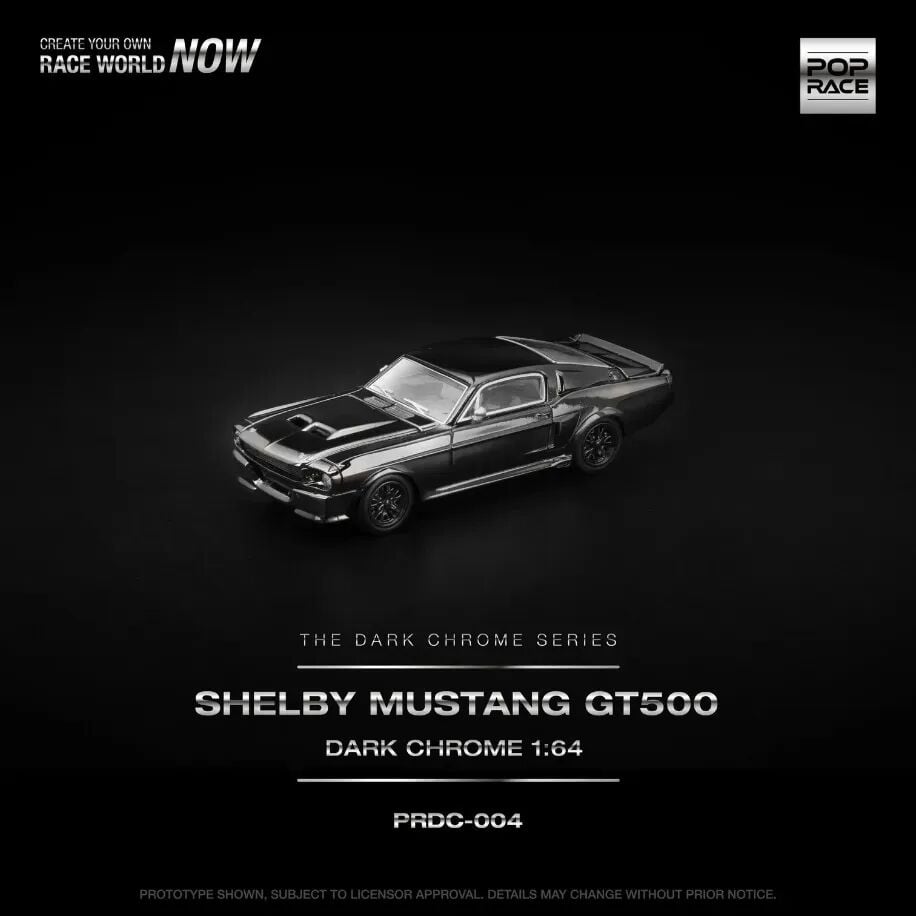 POPRACE PRDC004 SHELBY MUSTANG GT500 DARK CHROME
