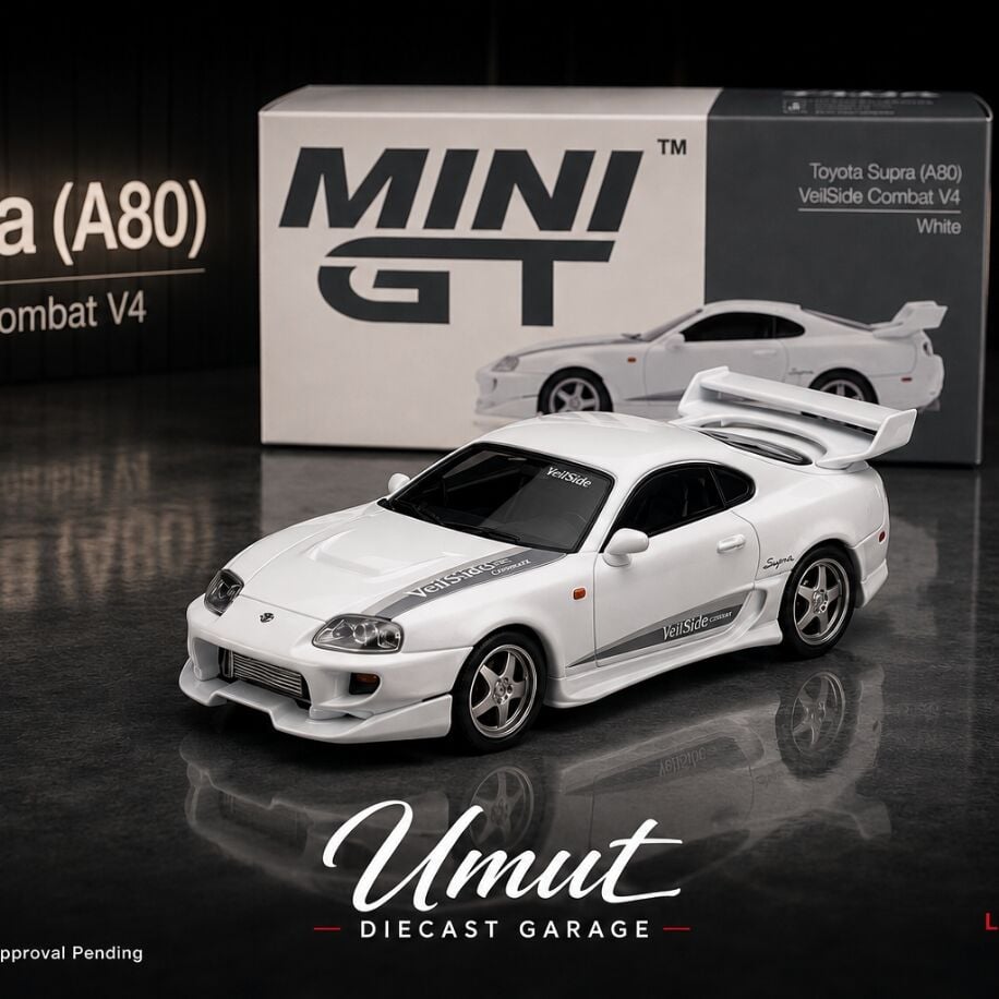 Mini GT 1/64 Toyota Supra VeilSide Combat V-I White MGT01104