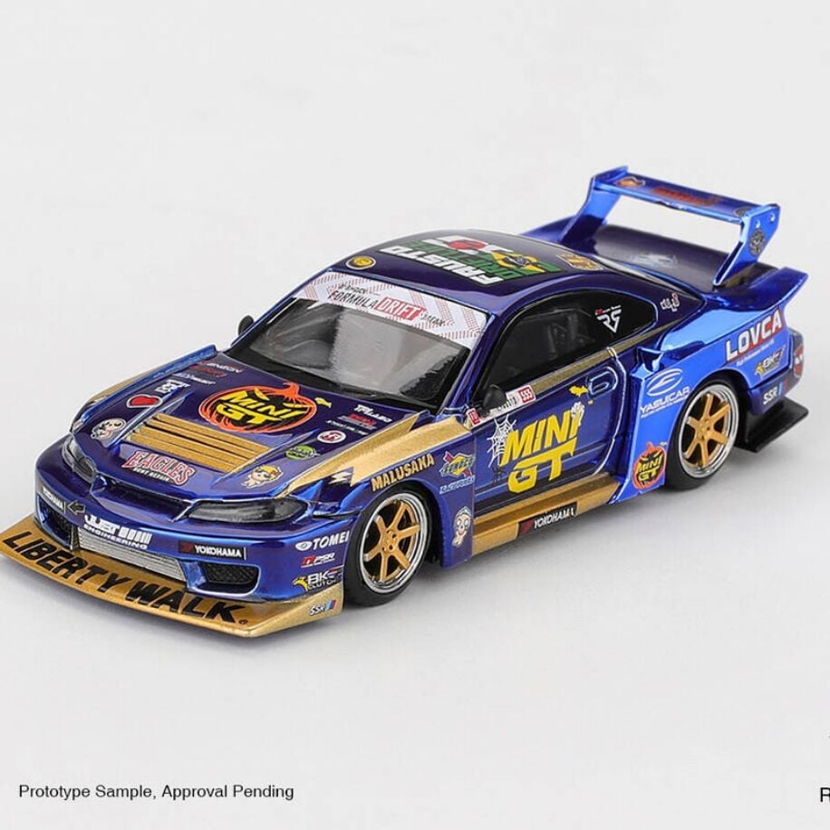 Mini GT 1/64 Nissan LB-Super Silhouette S15 SILVIA Team MINI GT Liberty Walk