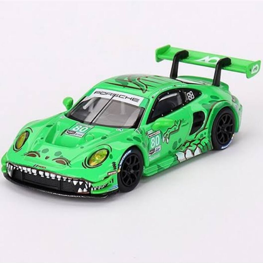 Mini GT 713 Porsche 911 GT3 R #80 GTD AO Racing 2023 IMSA Sebring 12 HRS