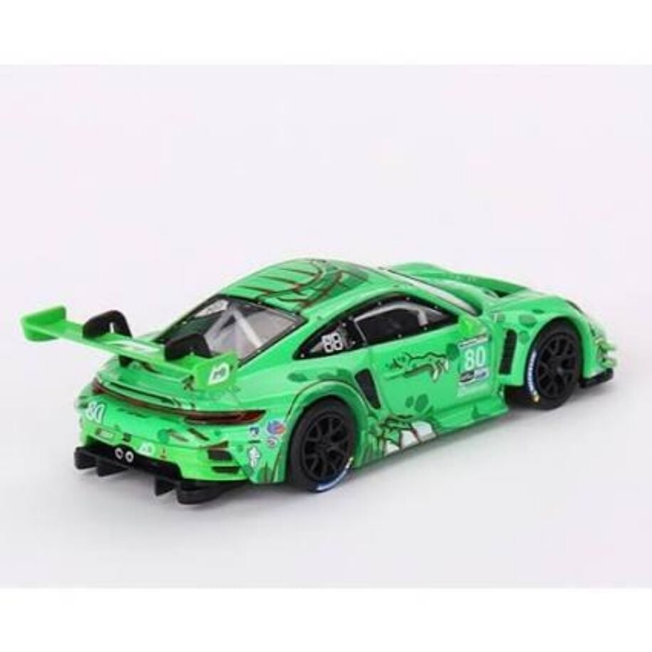 Mini GT 713 Porsche 911 GT3 R #80 GTD AO Racing 2023 IMSA Sebring 12 HRS