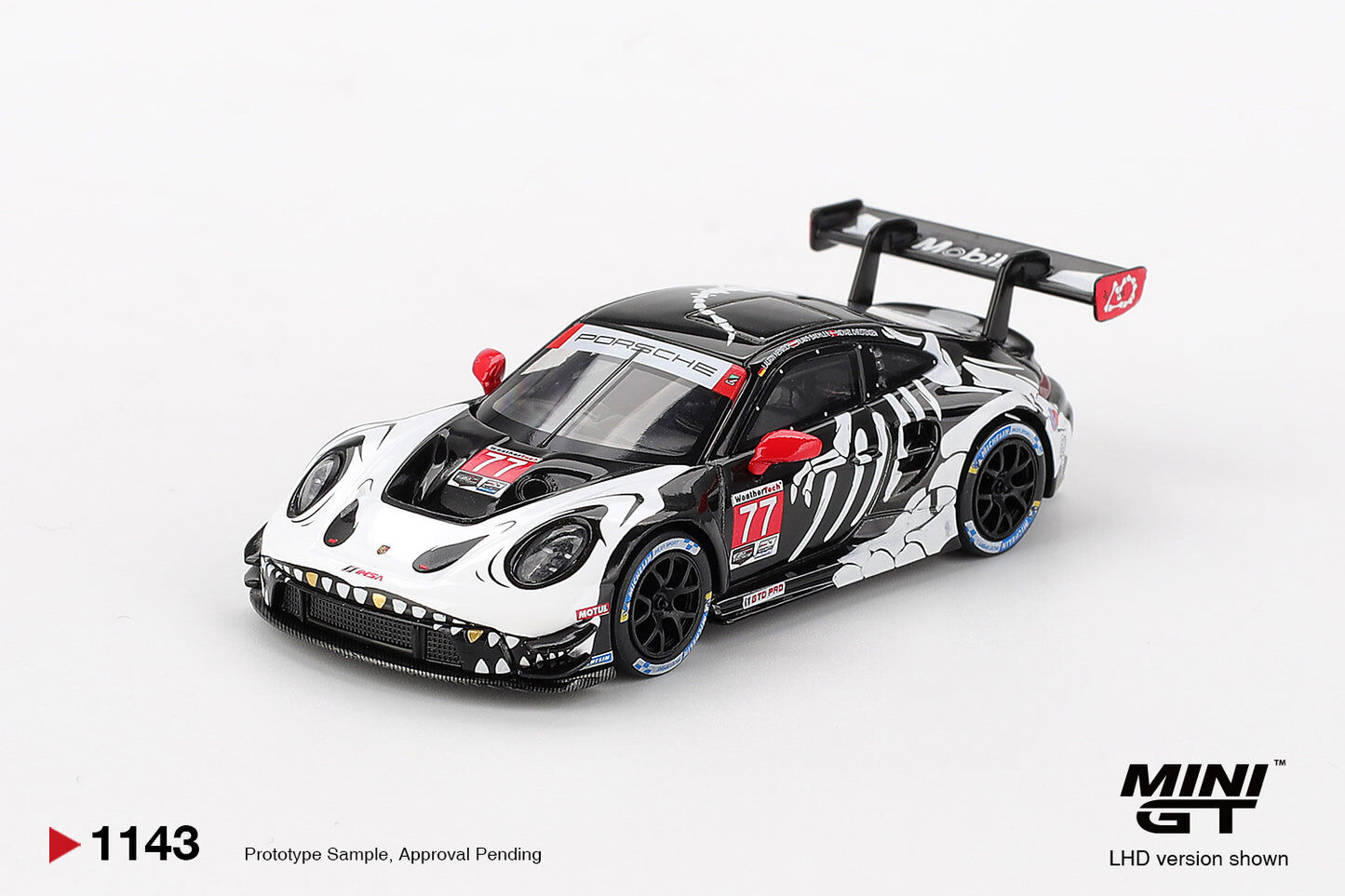 Mini GT 1/64 Porsche 911 GT3 R AO Racing 2025 IMSA Petit Le Mans MGT01143