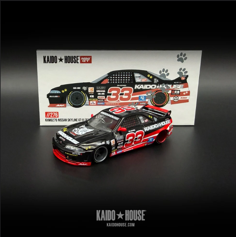 Kaido House Nissan Skyline GT-R (R33) Black Kaido Cat KHMG276(Kopya)