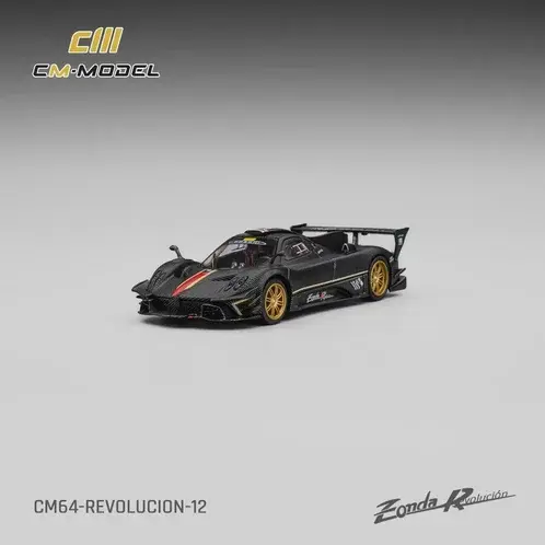 CM Model 1:64 Pagani Zonda Revolution Drycarbon (Complimentary Nürburgring Lap Time Model-Specific Water-Slide Decal )