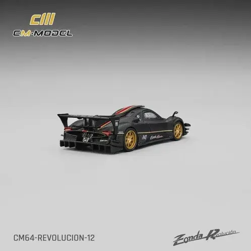 CM Model 1:64 Pagani Zonda Revolution Drycarbon (Complimentary Nürburgring Lap Time Model-Specific Water-Slide Decal )