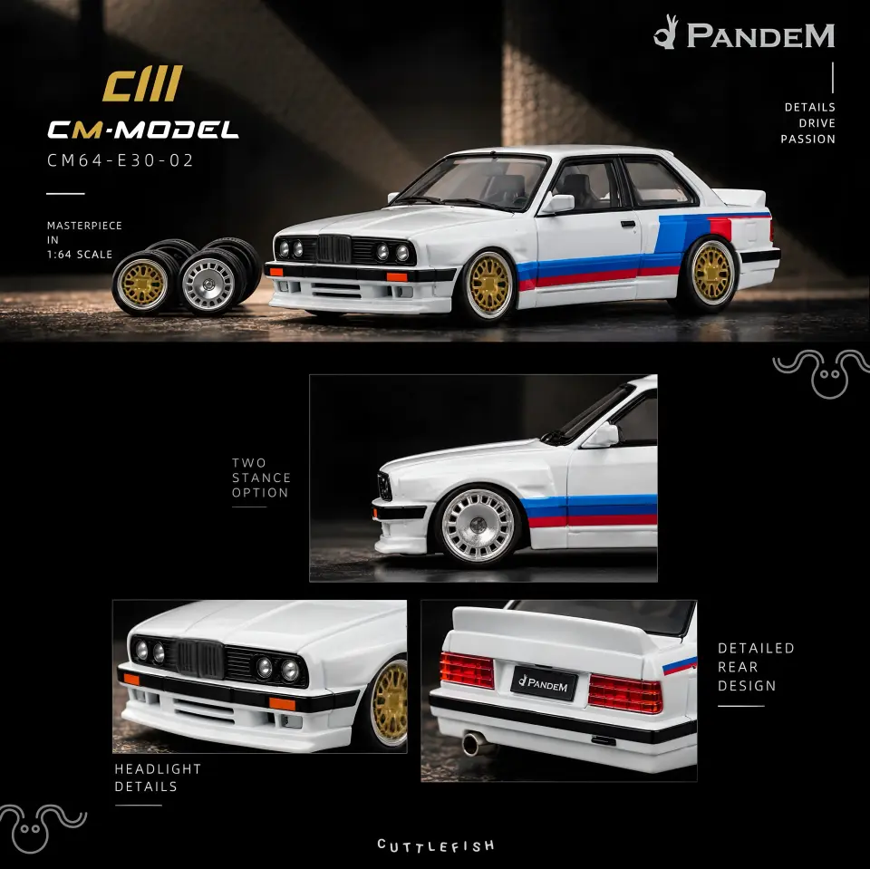 CM Model 1:64 Pandem BMW M3 E30 CM64-E30-02