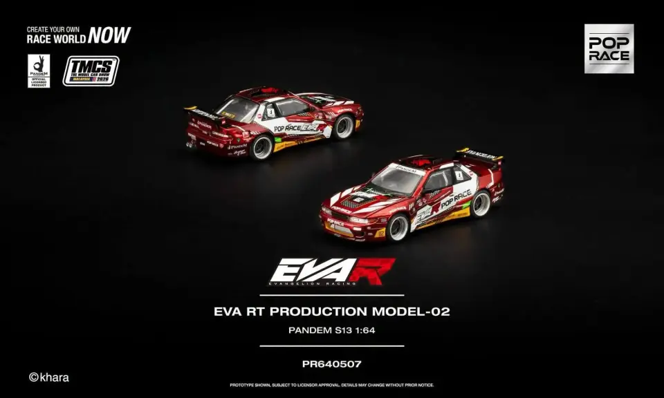 Pop Race 1:64 EVA RT PRODUCTION MODEL-02 PANDEM S13 TMCS 2026 PR640507